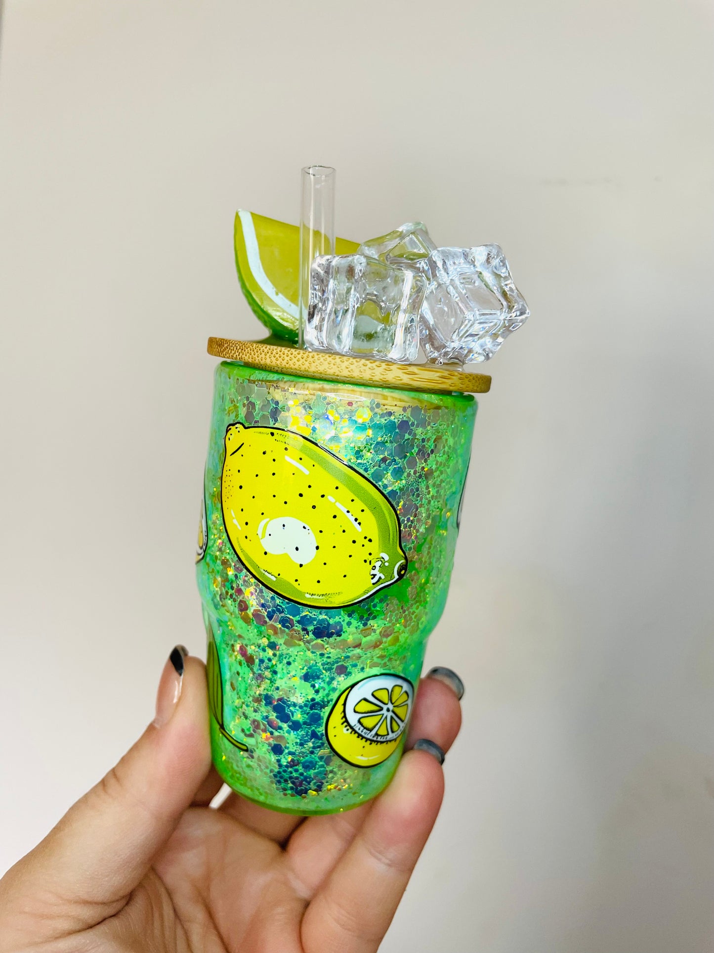 Custom 3oz Snowglobe Shot Glass