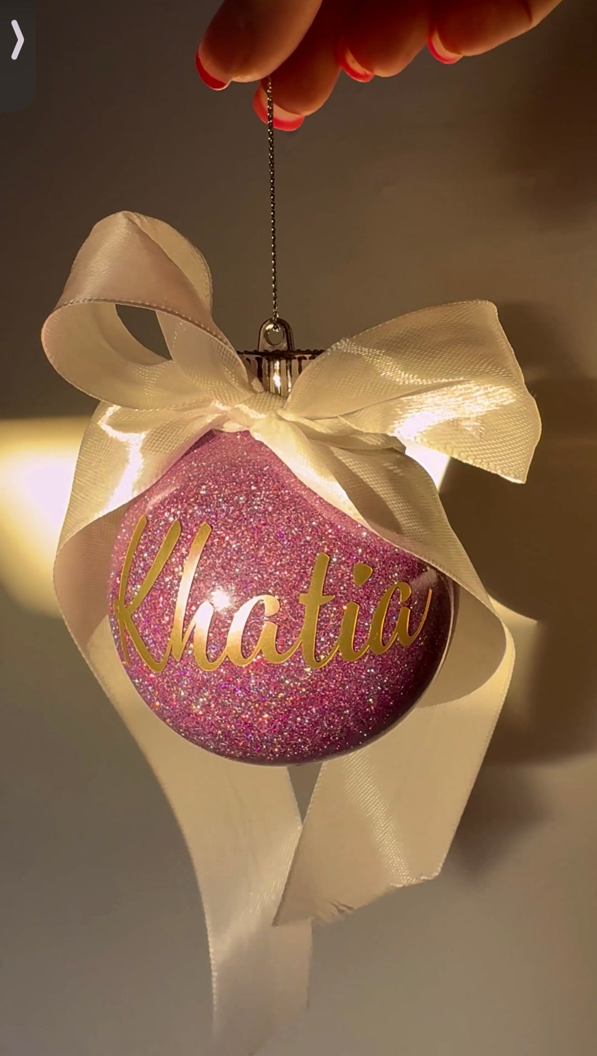 Personalised Glitter Baubles (Pre-Order