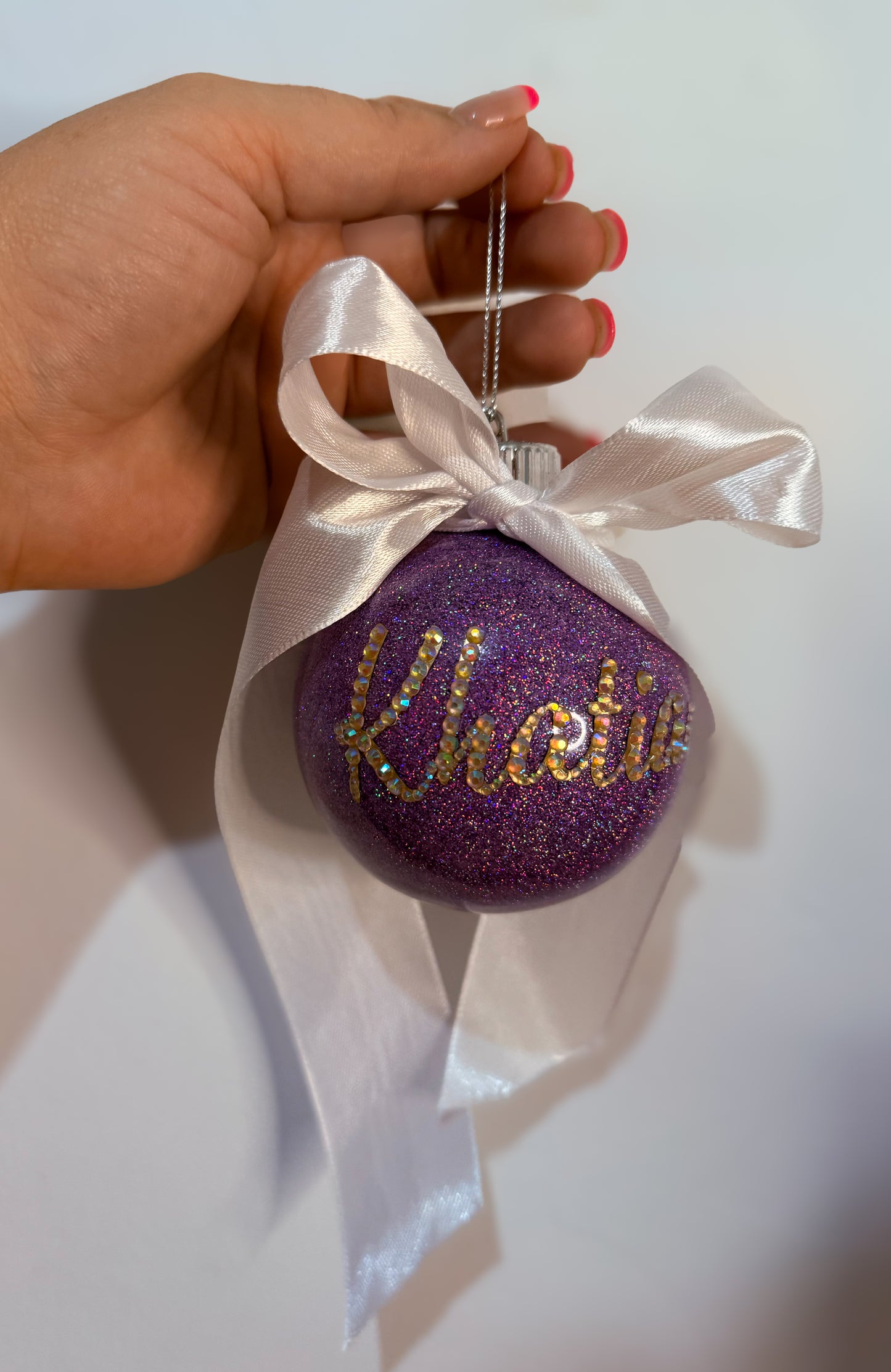 Personalised Glitter Baubles (Pre-Order